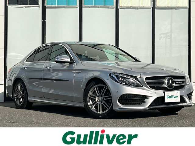 メルセデス・ベンツ Ｃ１８０ アバンギャルド AMGライン 山形県 2015(平27)年 5.4万km イリジウムシルバー 禁煙車/インテリジェントドライブ/ディストロニックプラス/横滑り防止装置/バックカメラ/前後コーナーセンサー/レーンキープアシスト/前方ドライブレコーダー/純正ナビ/（Bluetooth/フルセグ/AM/FM)/ステアリングスイッチ/パドルシフト/レザーシート/前席パワーシート/ビルトインETC/純正フロアマット/HIDヘッドライト/オートライト/スマートキー×２/取扱説明書/記録簿/純正スタッドレスタイヤ積込み）/（225/45/R18)0mm