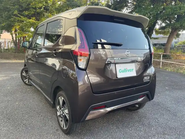 日産 デイズ HWS G ターボ プロパイロットED 山口県 2020(令2)年 2.7万km フローズンバニラパール/アッシュブラウンM プロパイロット/エマージェンシーブレーキ/純正メモリナビ・フルセグTV/　CD/DVD/SD/Bluetooth/アラウンドビューモニター/踏み間違い衝突防止アシスト/車線逸脱防止支援システム/車線逸脱警報/純正１５インチアルミホイール/プッシュスタート/スマートキー×２/ETC/新車時保証書/取扱説明書