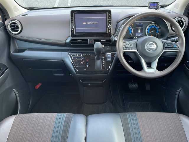 日産 デイズ HWS G ターボ プロパイロットED 山口県 2020(令2)年 2.7万km フローズンバニラパール/アッシュブラウンM プロパイロット/エマージェンシーブレーキ/純正メモリナビ・フルセグTV/　CD/DVD/SD/Bluetooth/アラウンドビューモニタ/ハーフレザーシート/LEDヘッドライト/純正15インチAW/踏み間違い衝突防止アシスト/車線逸脱防止支援システム/車線逸脱警報/純正１５インチアルミホイール/プッシュスタート/スマートキー×２/ETC/新車時保証書/取扱説明書