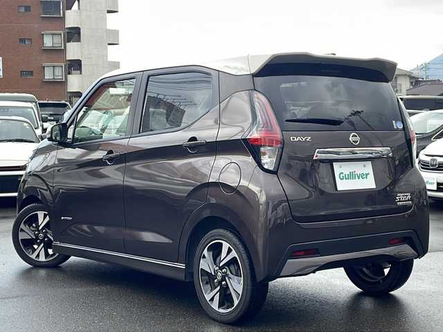 日産 デイズ HWS G ターボ プロパイロットED 山口県 2020(令2)年 2.7万km フローズンバニラパール/アッシュブラウンM プロパイロット/エマージェンシーブレーキ/純正メモリナビ・フルセグTV/　CD/DVD/SD/Bluetooth/アラウンドビューモニタ/ハーフレザーシート/LEDヘッドライト/純正15インチAW/踏み間違い衝突防止アシスト/車線逸脱防止支援システム/車線逸脱警報/純正１５インチアルミホイール/プッシュスタート/スマートキー×２/ETC/新車時保証書/取扱説明書