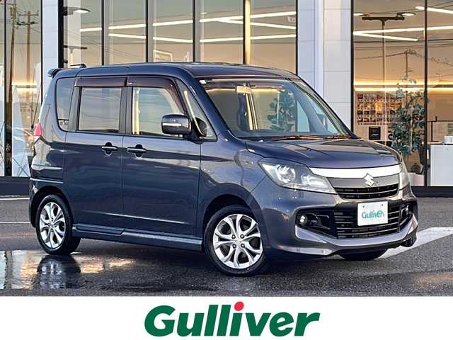 スズキ ソリオ バンディット 新潟県 2012(平24)年 11.9万km ルナグレーパールメタリック メーカーオプションSDナビ/フルセグ/CD/ＤＶＤ再生/両側パワースライドドア/ドアバイザー/１４インチＡＷ付きスタットレスタイヤ４本積載/フォグランプ/オートライト/純正フロアマット/純正15インチＡＷ/キセノンヘッドライト/スマートキー/プッシュスタート