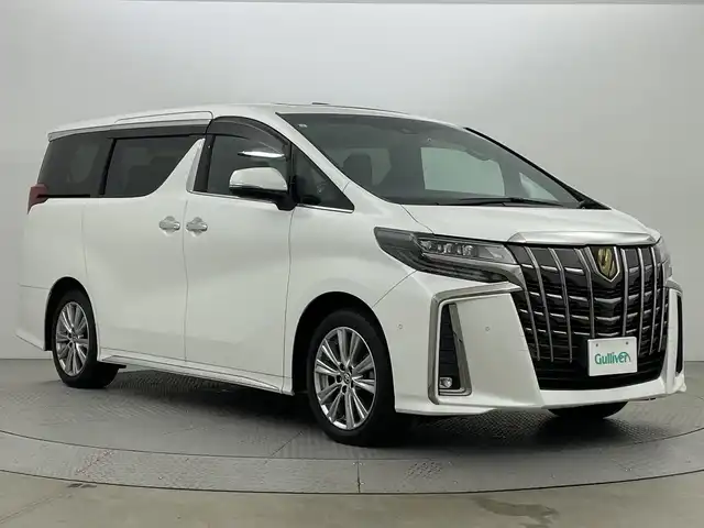 トヨタ アルファード S タイプゴールド 新潟県 2021(令3)年 1.7万km ホワイトパールクリスタルシャイン トヨタセーフティセンス/JBL/フリップダウンモニター/ツインムーンルーフ/純正ナビ/　CD/DVD/Bluetooth/フルセグTV/パノラミックビューモニター/両側パワースライドドア/パワーバックドア/レーダークルーズコントロール/三眼LEDオートライト/オートハイビーム/ハーフレザーシート/純正18インチアルミホイール/ブラインドスポットモニター/レーントレーシングアラート/シーケンシャルウィンカー/スマートキー/ビルトインETC2.0