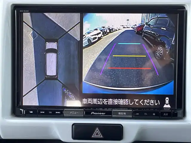 スズキ ハスラー X 島根県 2018(平30)年 6.3万km サマーブルーM 登録時走行距離　62497km/社外ナビ（AVIC-RLS901）/（AM/FM/Bluetooth/DVD/CD）/アイドリングストップ/ETC/全周囲カメラ/純正フロアマット/シートヒーター/社外15インチアルミ/ドアバイザー/衝突軽減ブレーキ/横滑り防止装置/前後ドライブレコーダー/レーンアシスト/オートライト