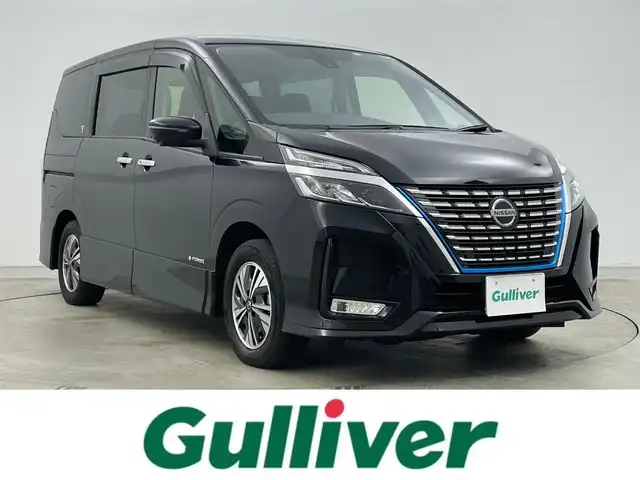 日産 セレナ e－パワー ハイウェイスター V 岡山県 2021(令3)年 13.1万km ダイヤモンドブラック 純正１０インチナビ　/【CD/DVD/Blu-ray/BT/フルセグ】/純正11インチフリップダウンモニター　/アラウンドビューモニター/プロパイロット　/両側電動スライド　/ビルトインＥＴＣ　/ＬＥＤヘッドライト　/純正ドライブレコーダー（前）/デジタルインナーミラー/ブラインドスポットモニター/禁煙車/オートブレーキホールド/踏み間違い防止/フォグライト/スマートキー×2