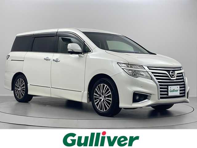日産 エルグランド 250ハイウェイスター 福島県 2014(平26)年 2万km ブリリアントホワイトパール /禁煙車//アラウンドビューモニター//純正フリップダウンモニター//メーカーナビ/CD・DVD・フルセグTV・BT・MSV//両側パワースライドドア//ＥＴＣ//ドライブレコーダー//１００Ｖ充電//クリアランスソナー//クルーズコントロール//ＬＥＤライト//ステアリングリモコン//電動格納ミラー//スマートキー//スペアキー有り
