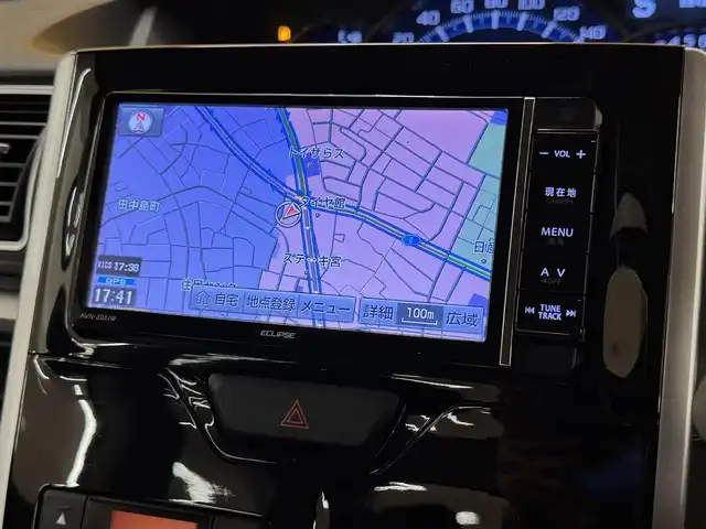 ダイハツ タント カスタム RS SA 群馬県 2013(平25)年 3.5万km ファイアークォーツレッドM 安全装備/・衝突軽減ブレーキ/・オートライト/・横滑り防止/社外７インチワイドナビ/・AM/FM/フルセグTV/・Bluetooth/SD/・CD/DVD/MSV/両側電動スライドドア/LEDヘッドライト/フォグランプ/ドライブレコーダー/ETC/純正ドアバイザー/純正フロアマット/純正15インチアルミホイール/スマートキー/プッシュスタート