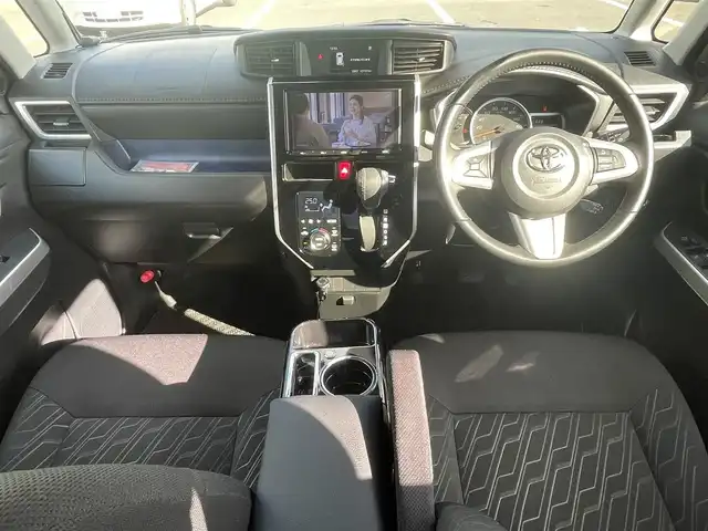 トヨタ ルーミー カスタムG 島根県 2019(令1)年 4.4万km ブラックマイカメタリック/パールホワイト2トーン 純正９インチＳＤナビ/フルセグＴＶ・Ｂｌｕｅｔｏｏｔｈ　/バックカメラ　/両側パワースライド/ビルトインＥＴＣ2.0　/前後ドラレコ　/クルーズコントロール　/純正LEDヘッドライト/オートマチックハイビーム/スマートキー/プッシュスタート/前後コーナーセンサー　/レーンアシスト/衝突被害軽減システム/横滑り防止装置/純正フロアマット/保証書/取扱説明書/スペアキー1本