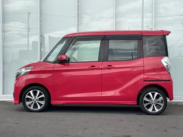 日産 デイズ ルークス ハイウェイスターターボ 神奈川県 2015(平27)年 5.3万km アゼリアピンク 純正ナビ/Bluetooth/CD/DVD/フルセグ/ETC/ドライブレコーダー前後/全周囲カメラ/両側パワースライドドア/純正フロアマット/純正アルミホイール/サーキュレーター/エマージェンシーブレーキ/後席サンシェード/ドアバイザー/オートライト