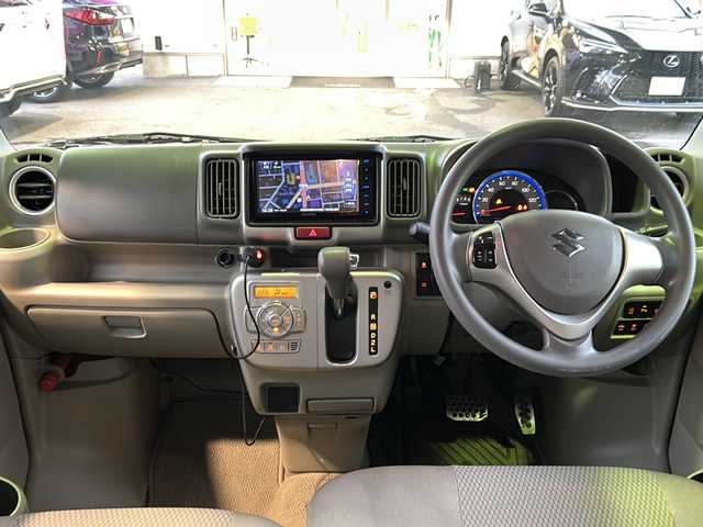 スズキ エブリィ ワゴン PZターボ スペシャル 京都府 2021(令3)年 8.6万km ブルーイッシュブラックパール3 ワンオーナー/7インチSDナビ/TV/AHB/純正14インチアルミホイール/純正フロアマット/前後ドラレコ/スマートキー2本/両側パワースライドドア/Bluetooth/ETC/ターボ/フォグランプ/パーキングソナー/パワーステアリング/衝突軽減システム