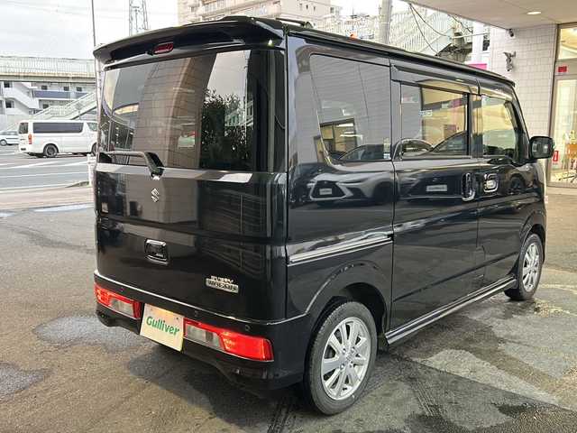 スズキ エブリィ ワゴン PZターボ スペシャル 京都府 2021(令3)年 8.6万km ブルーイッシュブラックパール3 ワンオーナー/7インチSDナビ/TV/AHB/純正14インチアルミホイール/純正フロアマット/前後ドラレコ/スマートキー2本/両側パワースライドドア/Bluetooth/ETC/ターボ/フォグランプ/パーキングソナー/パワーステアリング/衝突軽減システム