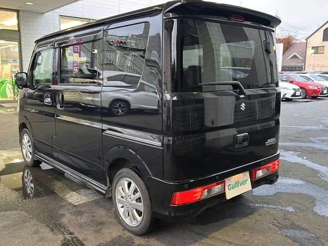 スズキ エブリィ ワゴン PZターボ スペシャル 京都府 2021(令3)年 8.6万km ブルーイッシュブラックパール3 ワンオーナー/7インチSDナビ/TV/AHB/純正14インチアルミホイール/純正フロアマット/前後ドラレコ/スマートキー2本/両側パワースライドドア/Bluetooth/ETC/ターボ/フォグランプ/パーキングソナー/パワーステアリング/衝突軽減システム