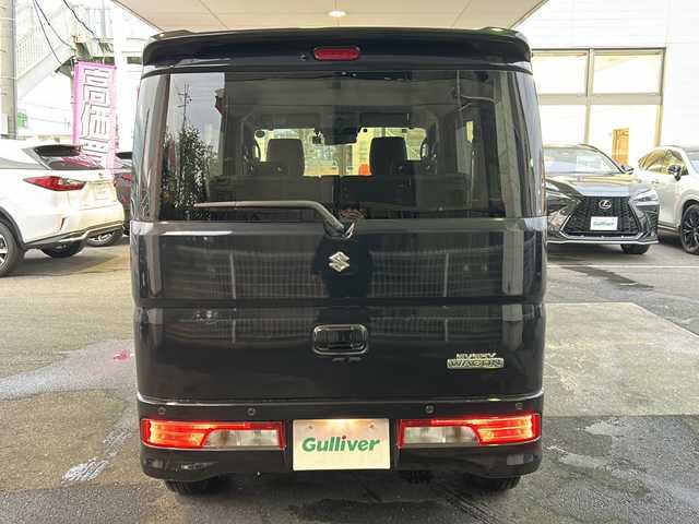 スズキ エブリィ ワゴン PZターボ スペシャル 京都府 2021(令3)年 8.6万km ブルーイッシュブラックパール3 ワンオーナー/7インチSDナビ/TV/AHB/純正14インチアルミホイール/純正フロアマット/前後ドラレコ/スマートキー2本/両側パワースライドドア/Bluetooth/ETC/ターボ/フォグランプ/パーキングソナー/パワーステアリング/衝突軽減システム