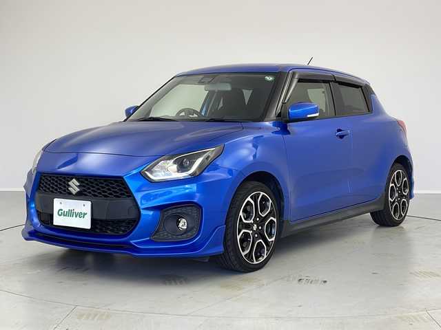 スズキ スイフト スポーツ セーフティPKG 茨城県 2021(令3)年 4.4万km スピーディーブルーM 純正ディスプレイオーディオ　ＥＴＣ　前後ドラレコ　ＬＥＤライト　オートライト　ステアリングスイッチ　追従クルコン　シートヒーター　パーキングアシスト　横滑り防止装置　レーンキープアシスト　スマートキー