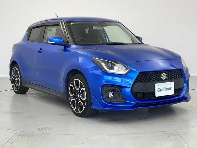 スズキ スイフト スポーツ セーフティPKG 茨城県 2021(令3)年 4.4万km スピーディーブルーM 純正ディスプレイオーディオ　ＥＴＣ　前後ドラレコ　ＬＥＤライト　オートライト　ステアリングスイッチ　追従クルコン　シートヒーター　パーキングアシスト　横滑り防止装置　レーンキープアシスト　スマートキー