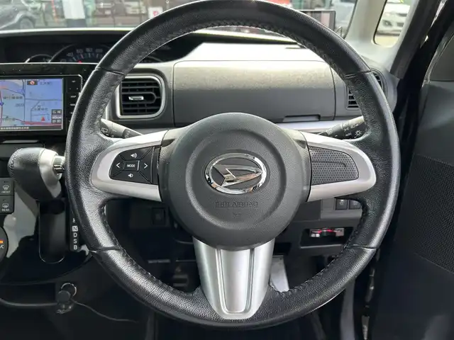 ダイハツ タント カスタム RS 栃木県 2015(平27)年 6.8万km ブラックマイカメタリック 社外メモリナビ/フルセグTV/DVD/Bluetooth/バックカメラ/ETC/両側パワースライドドア/前後ドライブレコーダー/LEDオートライト/TEINサスペンション(純正積込)/GPSレーダー/スマートキー×2/プッシュスタート/アイドリングストップ/ステアリングリモコン/横滑り防止装置/純正15インチAW/サイドエアバッグ