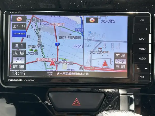 ダイハツ タント カスタム RS 栃木県 2015(平27)年 6.8万km ブラックマイカメタリック 社外メモリナビ/フルセグTV/DVD/Bluetooth/バックカメラ/ETC/両側パワースライドドア/前後ドライブレコーダー/LEDオートライト/TEINサスペンション(純正積込)/GPSレーダー/スマートキー×2/プッシュスタート/アイドリングストップ/ステアリングリモコン/横滑り防止装置/純正15インチAW/サイドエアバッグ