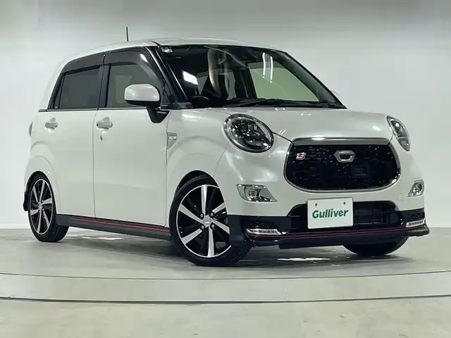 ダイハツ キャスト スポーツ SAⅡ 神奈川県 2015(平27)年 3.9万km パールホワイトⅢ 社外HDDナビ・DVD・CD・SD・MSV・Bluetoorh/B-CASカード未着のため動作確認できず/社外ETC/バックカメラ/社外フロントドライブレコーダー/MOMO革巻ステアリング/パドルシフト/ハーフレザーシート/LEDヘッドライト/LEDフォグランプ/TEIN車高調（純正サス積込）/純正16インチアルミ/純正フロアマット/ドアバイザー/スマートキー