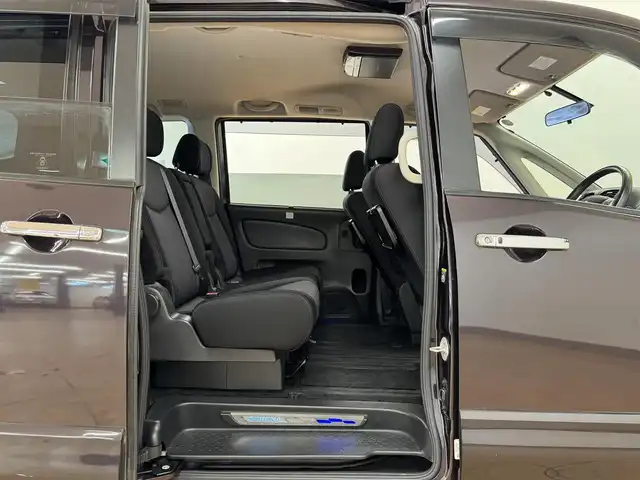 日産 セレナ ハイウェイS G Sハイブリッド 群馬県 2013(平25)年 4.4万km オーロラモーヴ 純正SDナビ/　　フルセグ/Bluetooth/    CD/DVD/バックカメラ/両側パワースライドドア/アルパイン10.2インチフリップダウンモニター/クルーズコントロール/オートライト/フォグランプ/本革巻きステアリング/純正フロアマット/純正16AW/プッシュスタート/スマートキー2本/ビルドインETC