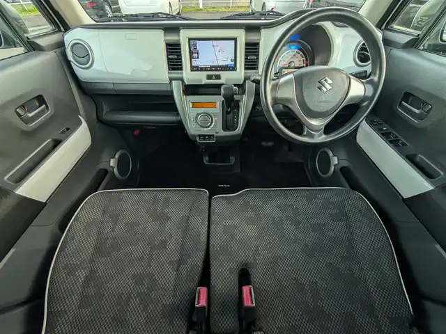 スズキ ハスラー G 福井県 2018(平30)年 7.4万km ピュアホワイトP 社外SDナビTV/(フルセグTV/Bluetooth/CD/DVD)/バックモニター/4WD/衝突軽減被害/アイドリングストップ/ダウンヒルアシストコントロール/グリップコントロール/ベンチシート/前席シートヒーター/純正フロアマット/AAC/BALMNUM製AW/ETC/キセノンヘッドライト/スマートキー