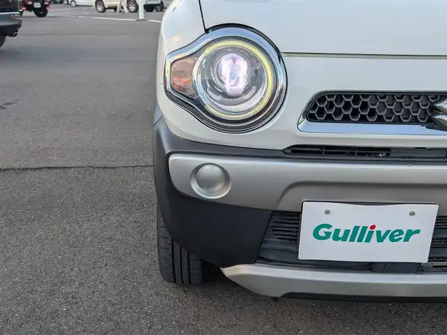 スズキ ハスラー G 福井県 2018(平30)年 7.4万km ピュアホワイトP 社外SDナビTV/(フルセグTV/Bluetooth/CD/DVD)/バックモニター/4WD/衝突軽減被害/アイドリングストップ/ダウンヒルアシストコントロール/グリップコントロール/ベンチシート/前席シートヒーター/純正フロアマット/AAC/BALMNUM製AW/ETC/キセノンヘッドライト/スマートキー