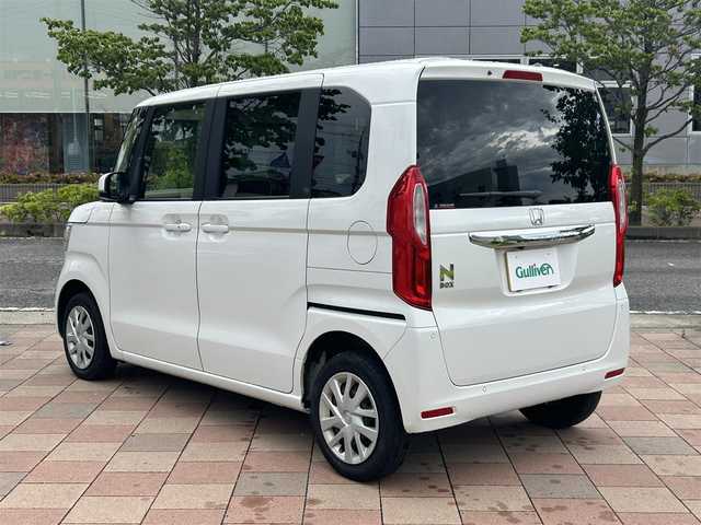 ホンダ Ｎ ＢＯＸ L 福島県 2021(令3)年 3万km プラチナホワイトパール 社外ナビゲーション/型番：MDV-S708/【CD/DVD/SD/BT/TV】/バックカメラ/ビルトインETC/ドライブレコーダー/衝突被害軽減ブレーキ/レーンキープアシスト/アダプティブクルーズコントロール/片側電動スライドドア/前席シートヒーター/ステアリングリモコン/シートバックテーブル/リアドアシェード/LEDオートライト/純正フロアマット