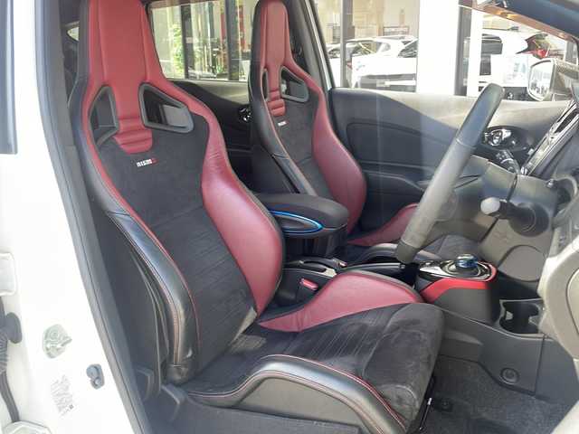 日産 ノート e－パワーニスモ S 大阪府 2019(平31)年 6.8万km ブリリアントホワイトパール ニスモ専用メーカーOPレカロシート　/デジタルインナーミラー　/アラウンドビューモニター　/純正ナビ　/フルセグTV/CD/DVD/BT/ニスモ専用マット　/ＬＥＤライト/オートライト/リアフォグ　/純正１６インチＡＷ　/エマージェンシーブレーキ　/レーンキープアシスト/レーダークルーズコントロール/純正ドライブレコーダー（前方）/ＥＴＣ　/アルカンターラコンビステアリング/ステアリングスイッチ/電格ミラー/取説/保証書/スペアキーｘ１