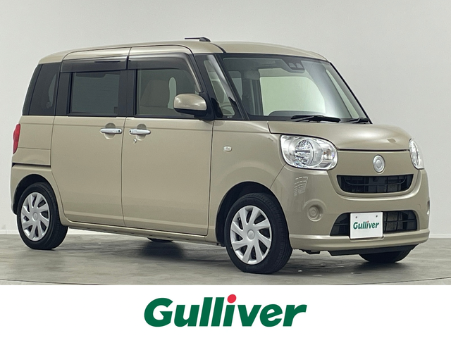 ダイハツ ムーヴ キャンバス X SA Ⅲ 埼玉県 2020(令2)年 6.1万km ナチュラルベージュマイカM 禁煙車　純正ナビ　両側パワースライドドア　シートヒーター　バックカメラ　CD　DVD　BT　TV　コーナーセンサー　レーンアシスト　衝突被害軽減　オートハイビーム　スペアキー