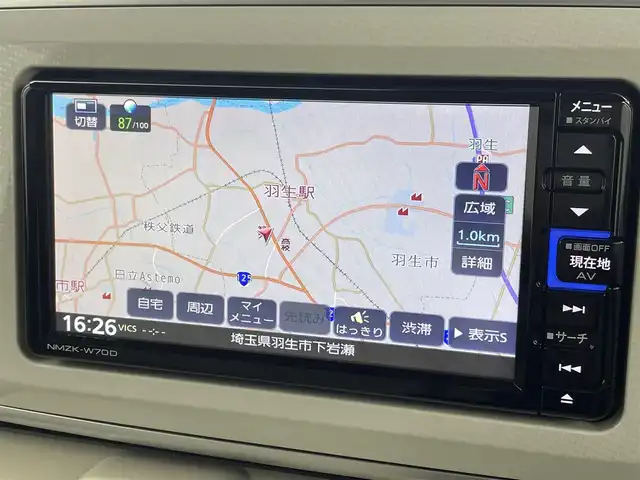 ダイハツ ムーヴ キャンバス X SA Ⅲ 埼玉県 2020(令2)年 6.1万km ナチュラルベージュマイカM 禁煙車　純正ナビ　両側パワースライドドア　シートヒーター　バックカメラ　CD　DVD　BT　TV　コーナーセンサー　レーンアシスト　衝突被害軽減　オートハイビーム　スペアキー