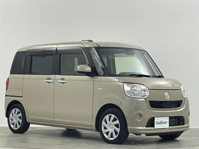 ダイハツ ムーヴ キャンバス X SA Ⅲ 埼玉県 2020(令2)年 6.1万km ナチュラルベージュマイカM 禁煙車　純正ナビ　両側パワースライドドア　シートヒーター　バックカメラ　CD　DVD　BT　TV　コーナーセンサー　レーンアシスト　衝突被害軽減　オートハイビーム　スペアキー