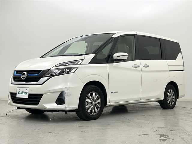 日産 セレナ 宮城県 2019(平31)年 5.8万km ブリリアントホワイトパール ワンオーナー/禁煙車/プロパイロット/インテリジェントパーキングアシスト/エマージェンシーブレーキ/車線逸脱警報/車線逸脱防止支援システム/速度標識表示/道路標識表示/オートマチックハイビーム/インテリジェントルームミラー/全席シートヒーター/純正9インチナビ/・BT.CD.DVD.USB.SD/全周囲カメラ/フルセグテレビ/両側パワースライドドア/ビルトインETC/純正ドライブレコーダー（F）/電動パーキングブレーキ/AUTOHOLD/ステアリングヒーター/革巻きステアリング/ステアリングスイッチ/プッシュスタート/スマートキー/3列シート/ロールサンシェード/LEDヘッドライト/LEDフォグランプ/純正15インチアルミホイール/アイドリングストップ/横滑り防止機能