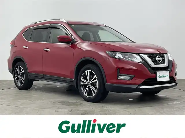 日産 エクストレイル 20X 大分県 2017(平29)年 7.7万km ボルドーレッド 純正SDナビ/（フルセグ/CD/DVD/Bluetooth）/プロパイロット/４WD/パワーバックドア/デジタルインナーミラー/電動パーキングブレーキ/オートブレーキホールド/ETC/アラウンドビューモニター/ステアリングスイッチ/スマートキー・プッシュスタート/保証書・取扱説明書