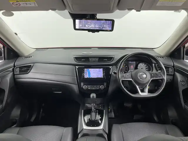 日産 エクストレイル 20X 大分県 2017(平29)年 7.7万km ボルドーレッド 純正SDナビ/（フルセグ/CD/DVD/Bluetooth）/プロパイロット/４WD/パワーバックドア/デジタルインナーミラー/電動パーキングブレーキ/オートブレーキホールド/ETC/アラウンドビューモニター/ステアリングスイッチ/スマートキー・プッシュスタート/保証書・取扱説明書