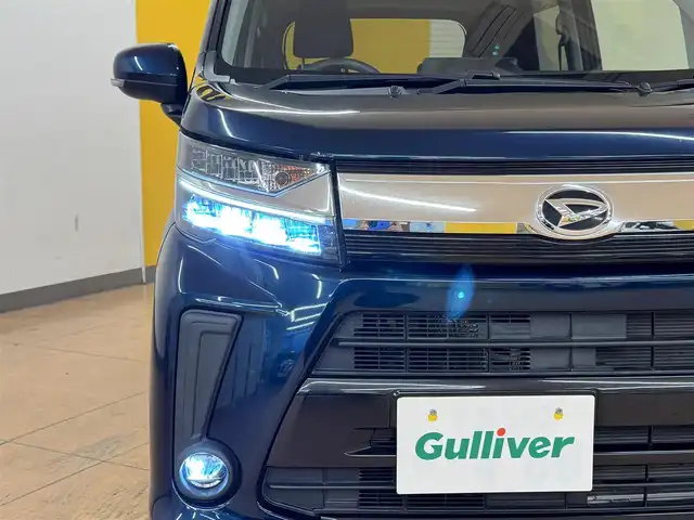 ダイハツ ムーヴ カスタム X LTD SAⅢ 群馬県 2017(平29)年 5.1万km レーザーブルークリスタルシャイン スマートアシスト/社外7インチナビ/・フルセグTV/・BT/DVD/CD/SD/・FM/AM/バックカメラ/ドライブレコーダー/ステアリングスイッチ/アイドリングストップ/運転席シートヒーター/スマートキー/プッシュスタート/LEDヘッドライト/フォグランプ/オートマチックハイビーム/純正14インチAw/純正フロアマット/純正ドアバイザー/電動格納ウィンカーミラー/横滑り防止機能