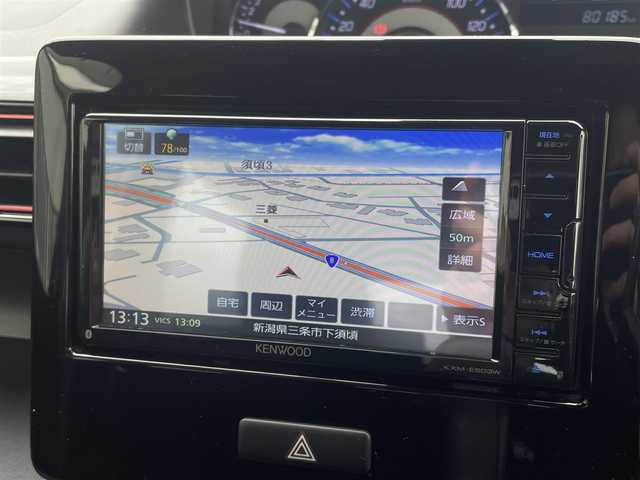 スズキ ワゴンＲ スティングレー HYBRID X 新潟県 2018(平30)年 8.1万km ブルーイッシュブラックパール3 4WD/フルセグテレビ/LEDライト/前席シートヒーター/ヘッドアップディスプレイ/オートライト/アイドリングストップ/プッシュスタート/衝突軽減/ドアバイザー/フォグランプ/ステアリングスイッチ/電動格納ミラー