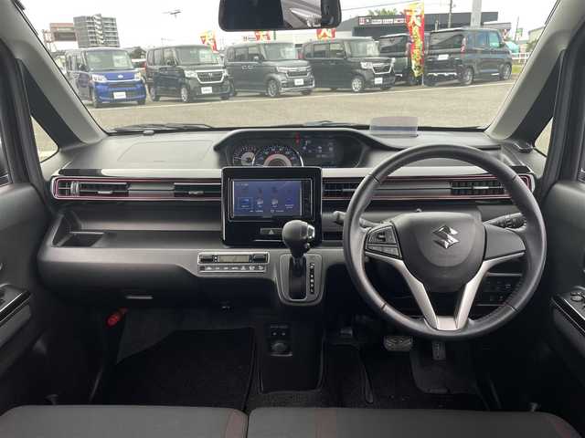 スズキ ワゴンＲ スティングレー HYBRID X 新潟県 2018(平30)年 8.1万km ブルーイッシュブラックパール3 4WD/フルセグテレビ/LEDライト/前席シートヒーター/ヘッドアップディスプレイ/オートライト/アイドリングストップ/プッシュスタート/衝突軽減/ドアバイザー/フォグランプ/ステアリングスイッチ/電動格納ミラー