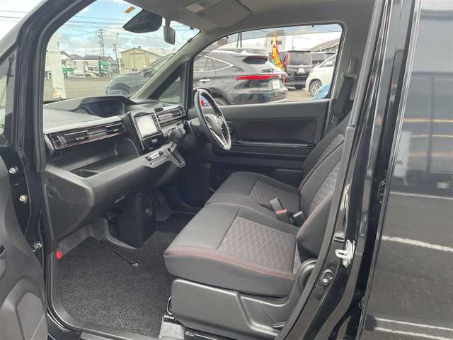 スズキ ワゴンＲ スティングレー HYBRID X 新潟県 2018(平30)年 8.1万km ブルーイッシュブラックパール3 4WD/フルセグテレビ/LEDライト/前席シートヒーター/ヘッドアップディスプレイ/オートライト/アイドリングストップ/プッシュスタート/衝突軽減/ドアバイザー/フォグランプ/ステアリングスイッチ/電動格納ミラー