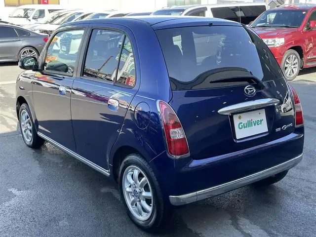 ダイハツ ミラ ジーノ プレミアムL 群馬県 2007(平19)年 3.3万km プレシャスブルーマイカメタリック ７インチＳＤナビ　/フルセグ　/Ｂｌｕｅｔｏｏｔｈ　/ＣＤ・ＤＶＤ　/ＥＴＣ　/木目調＋本革ステアリング　/木目調内装　/純正フロアマット　/電動格納ミラー　/１４インチアルミホイール　/リモコンキー　/パワーウィンドウ