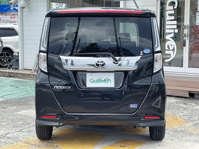 トヨタ ルーミー カスタムG 神奈川県 2021(令3)年 4.2万km ブラックマイカメタリック ワンオーナー/純正メモリナビ/　（CD・Bluetooth・USB）/フルセグTV/両側パワースライドドア/トヨタセーフティセンス/バックカメラ/LEDヘッドライト/LEDフォグライト/ビルトインETC/レーダークルーズコントロール/アイドリングストップ/コーナーセンサー/スマートキー×2/保証書/取扱説明書