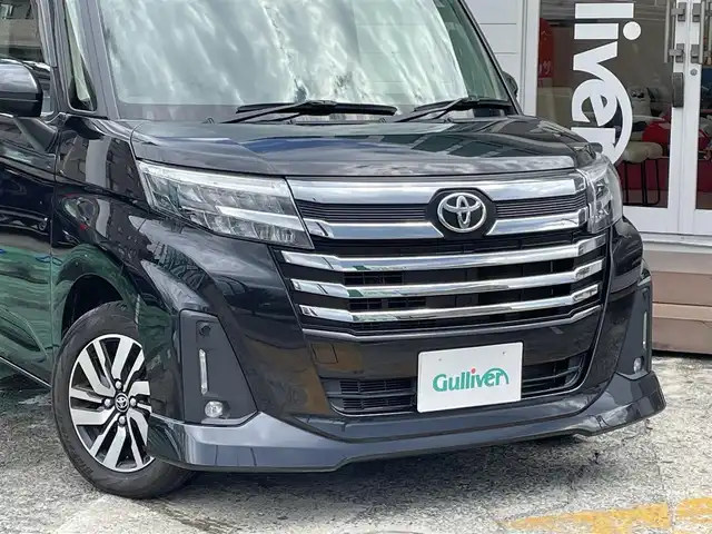 トヨタ ルーミー カスタムG 神奈川県 2021(令3)年 4.2万km ブラックマイカメタリック ワンオーナー/純正メモリナビ/　（CD・Bluetooth・USB）/フルセグTV/両側パワースライドドア/トヨタセーフティセンス/バックカメラ/LEDヘッドライト/LEDフォグライト/ビルトインETC/レーダークルーズコントロール/アイドリングストップ/コーナーセンサー/スマートキー×2/保証書/取扱説明書
