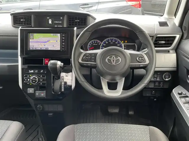 トヨタ ルーミー カスタムG 神奈川県 2021(令3)年 4.2万km ブラックマイカメタリック ワンオーナー/純正メモリナビ/　（CD・Bluetooth・USB）/フルセグTV/両側パワースライドドア/トヨタセーフティセンス/バックカメラ/LEDヘッドライト/LEDフォグライト/ビルトインETC/レーダークルーズコントロール/アイドリングストップ/コーナーセンサー/スマートキー×2/保証書/取扱説明書
