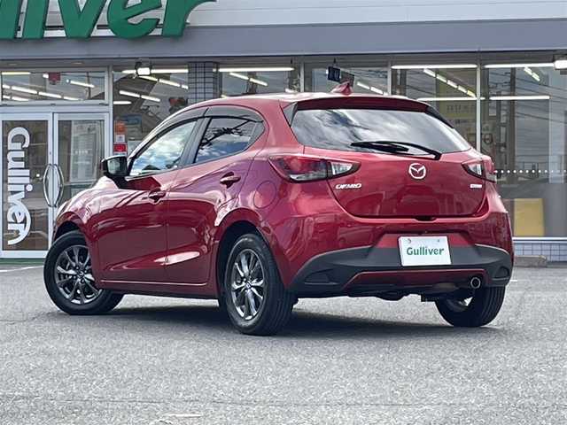 マツダ デミオ 15Sツーリング 愛知県 2018(平30)年 4.9万km ソウルレッドクリスタルM /禁煙//ワンオーナー//純正ナビ//CD/DVD/BT/フルセグ//バックカメラ//全方位カメラ//純正15AW//前方ドラレコ//ETC//シートヒーター（前席）//レーダー探知機//PCS/LDA/HUD//横滑り防止装置//LEDオートライト//LEDフォグランプ//前後クリアランスソナー//本革巻きステアリング//ステアリングスイッチ//アイドリングストップ//純正フロアマット//ドアバイザー//スペアスマートキー//新車時保証書//取扱説明書
