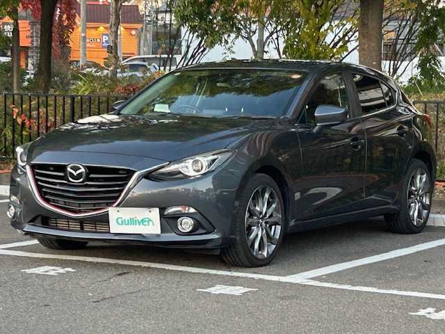 マツダ アクセラ スポーツ XD 宮城県 2014(平26)年 7万km メテオグレーマイカ ターボ/サンルーフ/BOSEサウンドシステム/スマート・ブレーキ・サポート/車間認知支援システム/車線維持警報システムｂ/マツダ・レーダー・クルーズ・コントロール/リアビークルモニタリング/純正ナビ/・Bluetooth/CD/DVD/フルセグTV/・ETC/ヘッドアップディスプレイ/パドルシフト/プッシュスタート/アイドリングストップ/スマートキー/・スペアキー/パワーシート（運転席）/・シートヒーター（運転席/助手席）/オートライト/・フォグランプ/純正アルミホイール/純正フロアマット