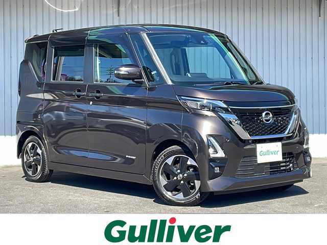 日産 ルークス HWS X プロパイロットED 長野県 2020(令2)年 0.9万km アッシュブラウンM プロパイロット/エマージェンシーブレーキ/両側パワースライドドア/純正9インチナビ（型式：MM319D-L）/・CD/DVD/Bluetooth/フルセグTV/全周囲カメラ/ビルトインETC/前方ドライブレコーダー/追従型クルーズコントロール/純正14インチAW/前後コーナーセンサー/LEDオートライト/純正フロアマット/ドアバイザー/アイドリングストップ/プッシュスタート/スマートキー/保証書