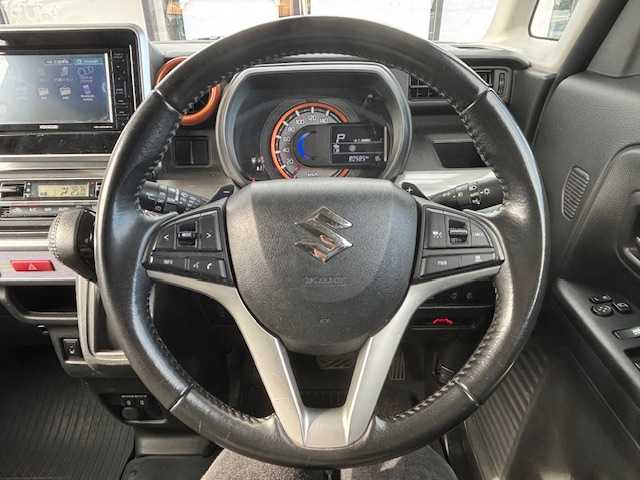 スズキ スペーシア ギア HYBRID XZターボ 宮城県 2021(令3)年 8.1万km アクティブイエロー/ガンメタリック2トーン 登録時走行距離８０５８４ｋｍ/両側パワースライドドア/バックカメラ/社外ナビ/・フルセグ/・Bluetooth/・CD/DVD/・AM/FM/・CD/DVD/衝突被害軽減機能/クルーズコントロール/レーンキープアシスト/パドルシフト/ウインカーミラー/アイドリングストップ/プッシュスタート/スマートキー/ビルトインＥＴＣ/ドライブレコーダー前後/シートヒーター/オートライト/純正アルミホイール