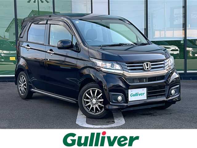 ホンダ Ｎ ＷＧＮ カスタム G 岐阜県 2014(平26)年 4.6万km プレミアムゴールドパープルパール 登録時走行距離：45497km/純正オーディオ/CD・USB・AUX・AM・FM/ETC/電動格納ウィンカーミラー/革巻きステアリング/HIDヘッドライト/フォグライト/オートライト/ドアバイザー/純正フロアマット/プッシュスタート/スマートキー/保証書/取扱説明書/スペアキー