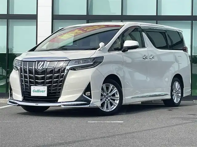 トヨタ アルファード X 和歌山県 2018(平30)年 6.6万km ラグジュアリーホワイトパールクリスタルシャインガラスフレーク アルパイン11インチナビ/バックカメラ/フルセグTV/衝突軽減ブレーキ/レーンキープアシスト/レーダークルコン/前後コーナーセンサー/オートライト/ツインムーンルーフ/モデリスタエアロ/両側パワスラ/デジタルインナーミラー/ビルトインETC/LEDヘッドライト/フォグランプ/オートホールド/レザー調シートカバー