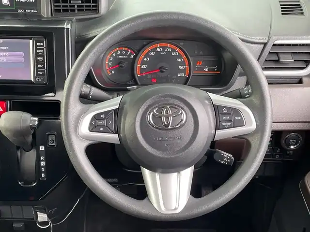 トヨタ ルーミー G－T 千葉県 2017(平29)年 1.9万km ブライトシルバーM 純正メモリナビ/(フルセグTV/BT/CD/FM/AM)/バックカメラ/衝突被害軽減システム/クルーズコントロール/両側パワースライドドア/横滑り防止装置/ビルトインETC/ドライブレコーダー/アイドリングストップ/オートライト/ウィンカーミラー/電動格納ミラー/シートリフター/プッシュスタート/スマートキー/フロアマット/ドアバイザー/スペアキー/取扱説明書/保証書