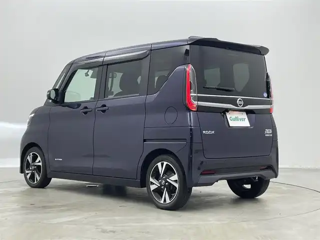 日産 ルークス HWS Gターボ プロパイロットED 埼玉県 2022(令4)年 0.3万km アメジストパープル 純正９インチナビ　アラウンドビューモニター　ドライブレコーダー　プロパイロット　レーダークルーズコントロール　純正アルミホイール　両側パワースライドドア　スマートキー　ＬＥＤヘッドライト　地デジＴＶ