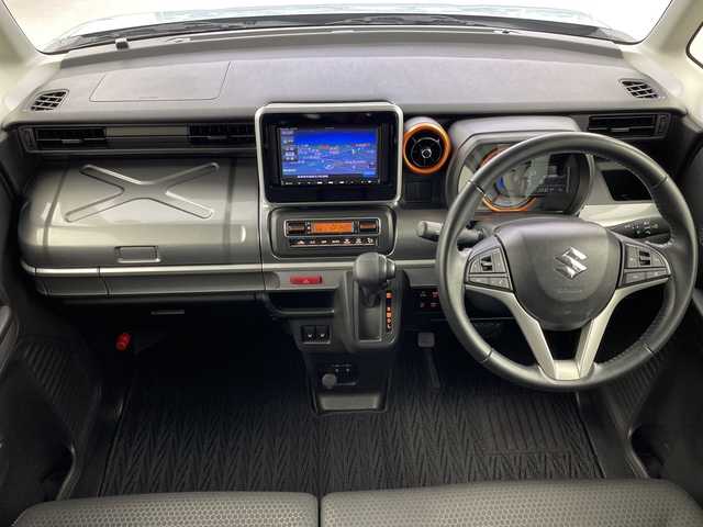 スズキ スペーシア ギア HYBRID XZ 岐阜県 2021(令3)年 3.4万km オフブルーメタリック/ガンメタリック2トーンルーフ 社外SDナビ/Bluetooth/CD/フルセグTV/USB/シートヒーター/バックカメラ/ルーフレール/LEDヘッドライト/オートライト/オートマチックハイビーム/両側パワースライドドア/追従型クルーズコントロール/レーンキープアシスト/衝突軽減ブレーキ/横滑り防止/プッシュスタート/電動格納ミラー/革巻きステアリング/ETC