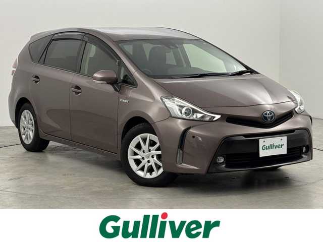 トヨタ プリウス α S 福岡県 2019(平31)年 6.9万km ダークシェリーマイカM 純正ナビ／フルセグＴＶ　/バックカメラ　/ビルトインＥＴＣ　/レーダークルーズコントロール　/レーンキープ　/オートマチックハイビーム　/プッシュスタート　/電動格納式ドアミラー　/ステアリングリモコン　/ＬＥＤライト